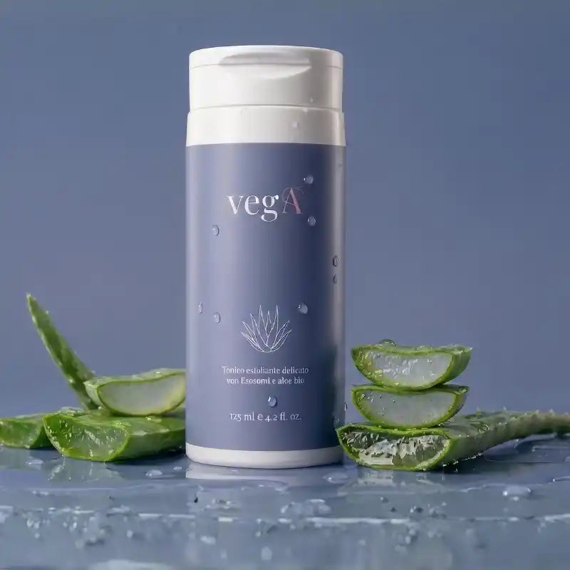 Tonico viso esfoliante con aha acido glicolico ed esosomi 125ml